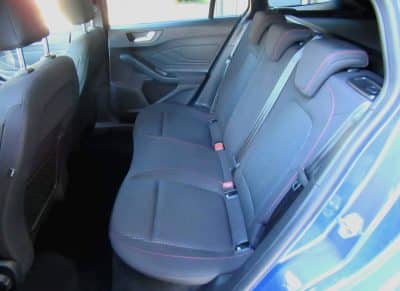 Banquette arrière de la Ford Focus ST-Line