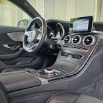 Console centrale et aérateurs de la Mercedes C200 Coupé