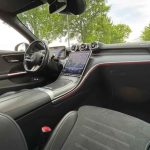 Sièges avant et console centrale de la Mercedes C300