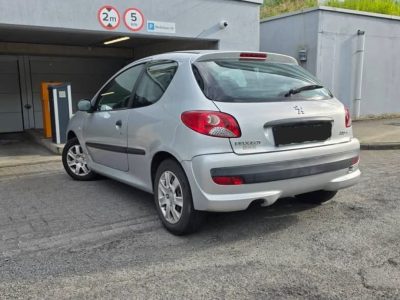 Face arrière de la Peugeot 206+ grise